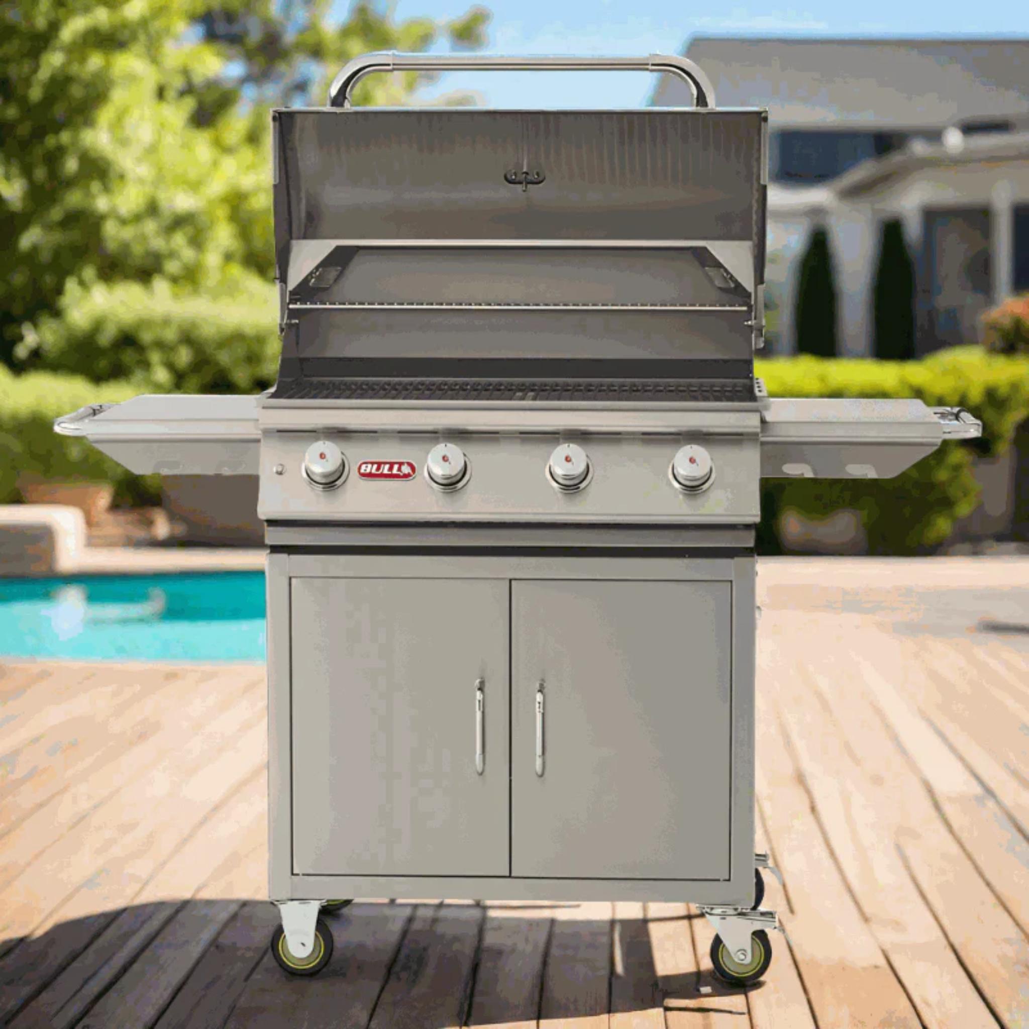 Bull 30" Lonestar Complete Grill Cart 4 Burner / 60,000 BTU's