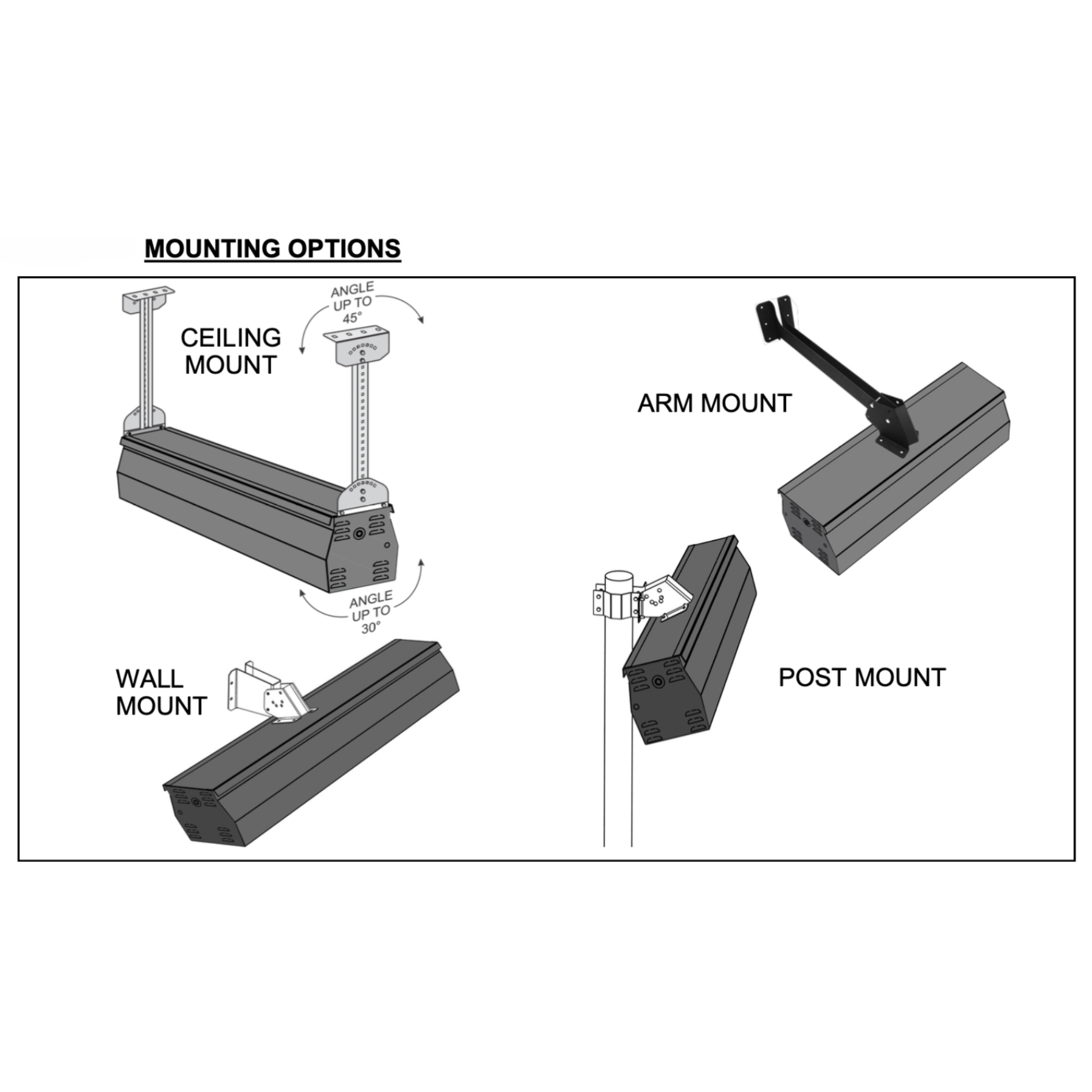BistroSchwank 2100 Series Single Stage Patio Heater