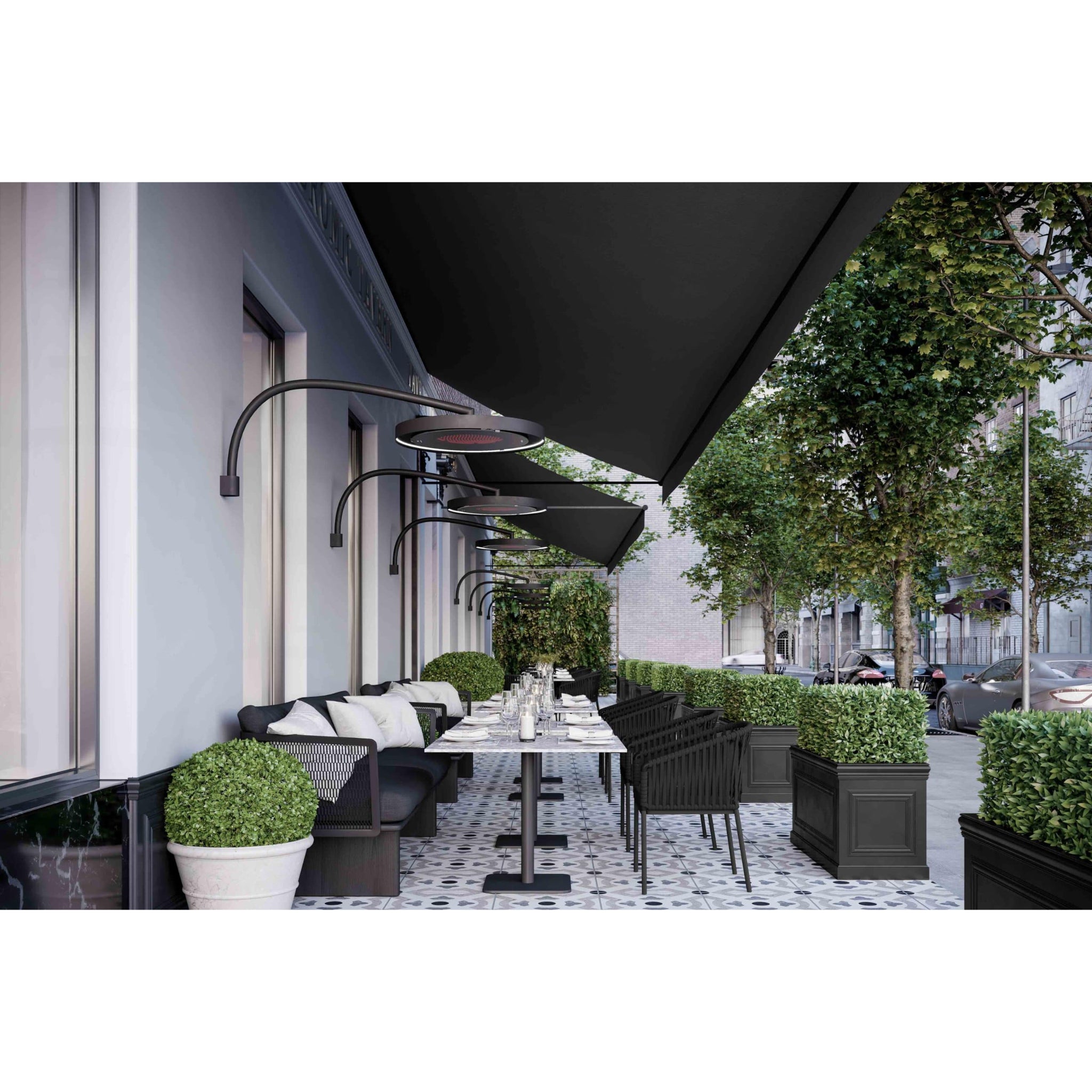 Bromic Eclipse Smart-Heat Electric Heater with Arched Wall Mount