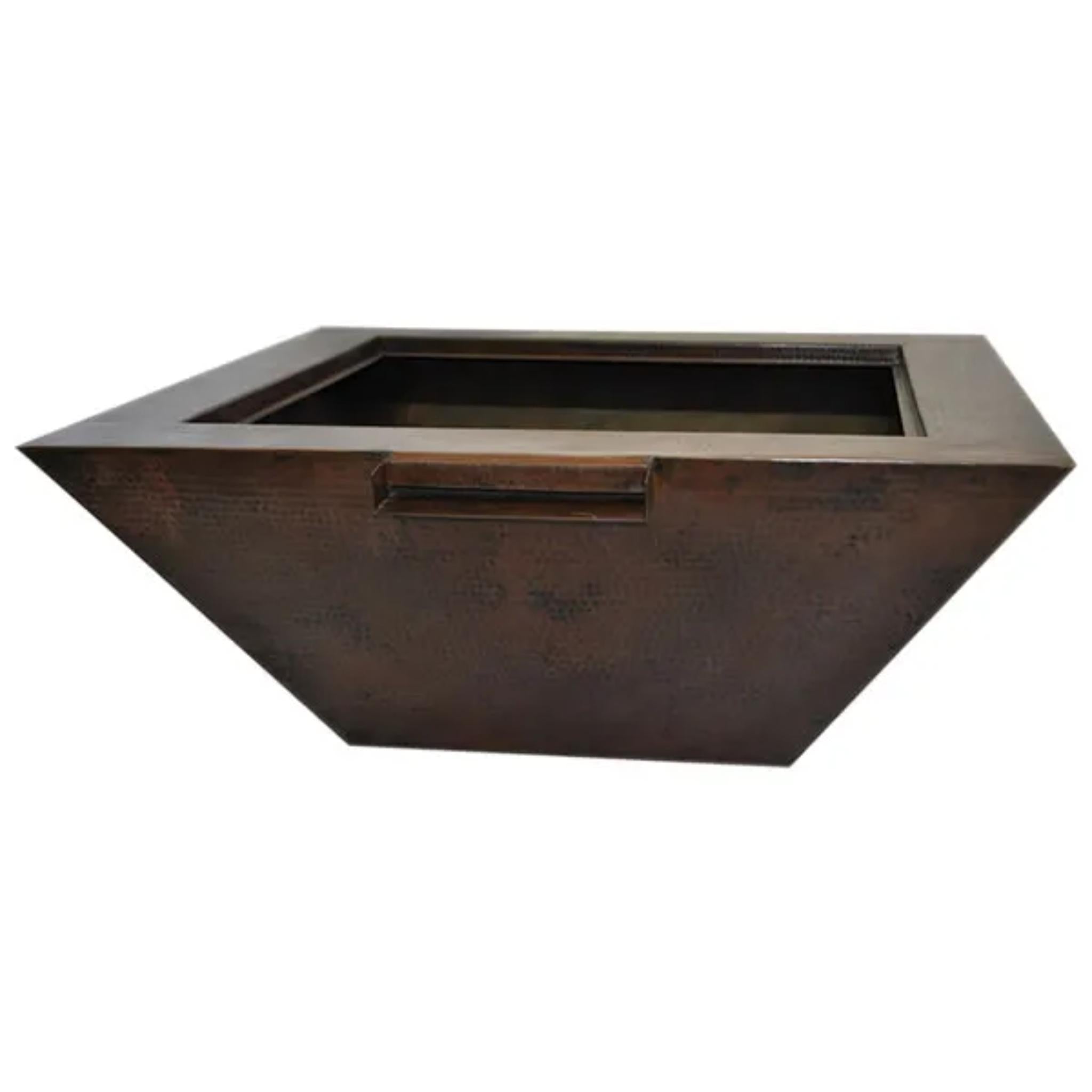 HPC Sedona Rectangular 40" Copper Fire Bowl