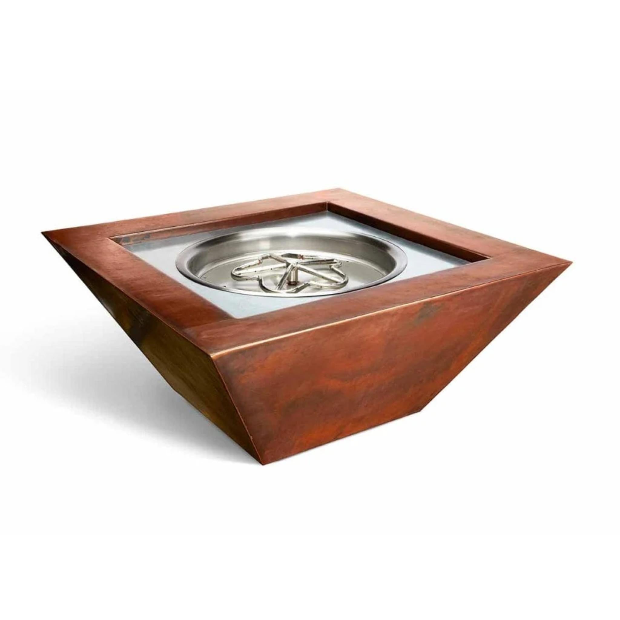 HPC Sierra Rectangular 36" Copper Fire Bowl