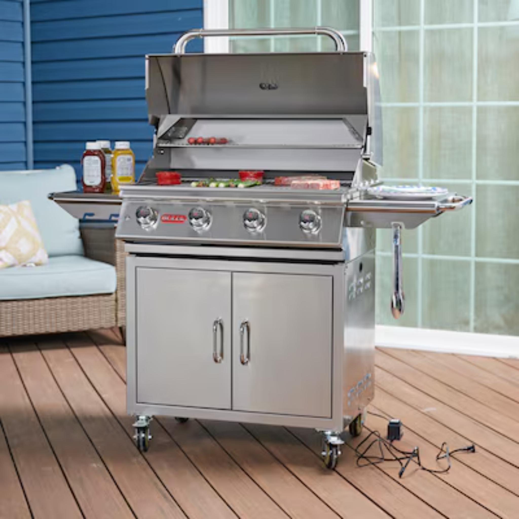Bull 30" Outlaw Complete Grill Cart 4 Burner / 60,000 BTU's