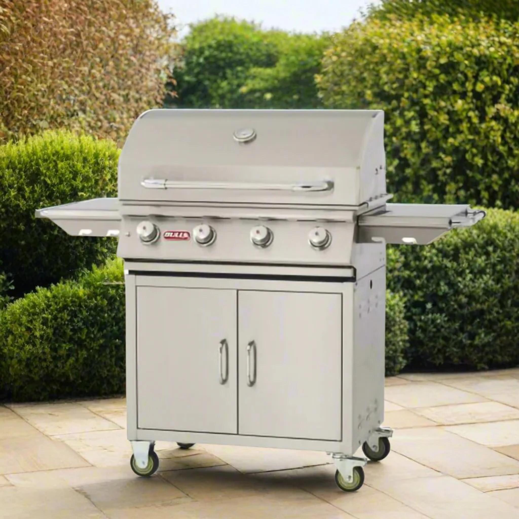 Bull 30" Outlaw Complete Grill Cart 4 Burner / 60,000 BTU's